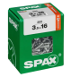 Preview: SPAX Universalschraube WIROX, 3,5x16 mm, 300 Stück, Vollgewinde, Senkkopf, 4191010350167